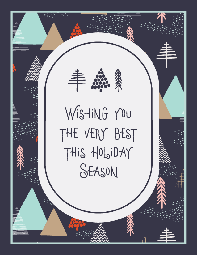 Wishing You The Best - Tree Pattern
