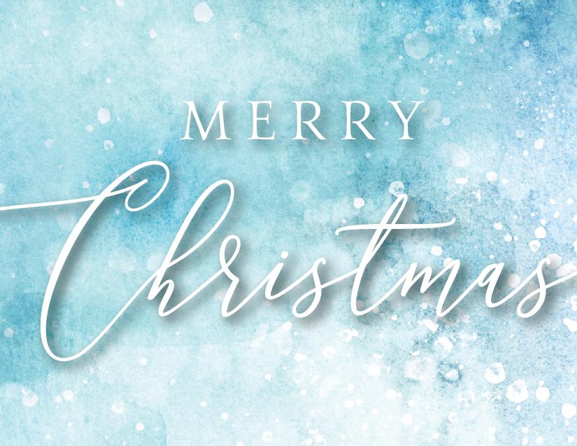 Blue Merry Christmas